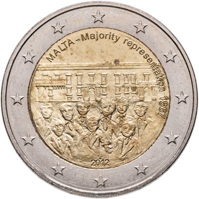 купить Мальта 2 евро (euro) 2012 "Конституция Мальты - Совет большинства 1887 года"