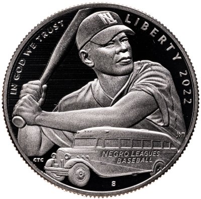 купить США 50 центов (1/2 доллара, half dollar) S 2022 "Негритянские бейсбольные лиги", знак монетного двора: "S" - Сан-Франциско