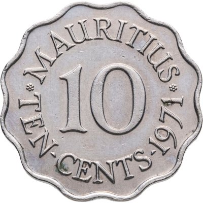 купить Маврикий 10 центов (cents) 1971