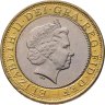 Купить Великобритания 2 фунта (pounds) 2005 "60 лет Победы"