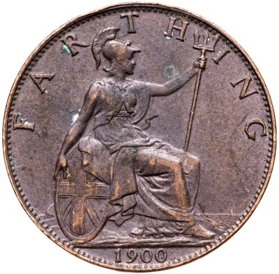 купить Великобритания 1 фартинг (farthing) 1900