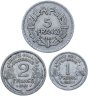 Купить Франция 5 2 1 франк 1941-1949 набор из 3-х монет