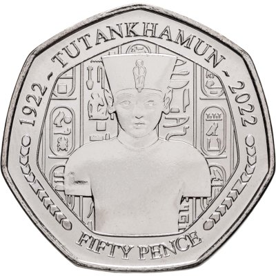купить Великобритания 50 пенсов 2023 "100 лет открытию гробницы Тутанхамона"