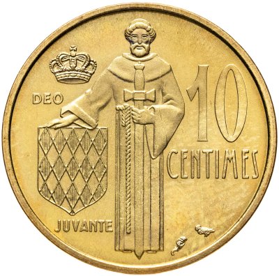 купить Монако 10 сантимов 1974