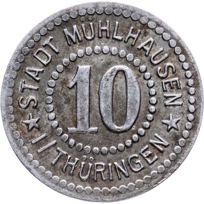 купить Германия (Мюльхаузен) нотгельд 10 пфеннигов 1917