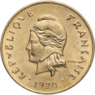 купить Новые Гебриды 5 франков (francs) 1970