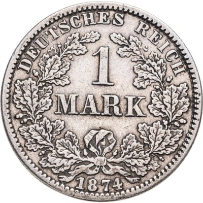 купить Германия 1 марка 1874 A знак монетного двора: "A" - Берлин