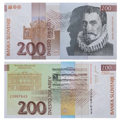 купить Словения 2000 толаров 2004