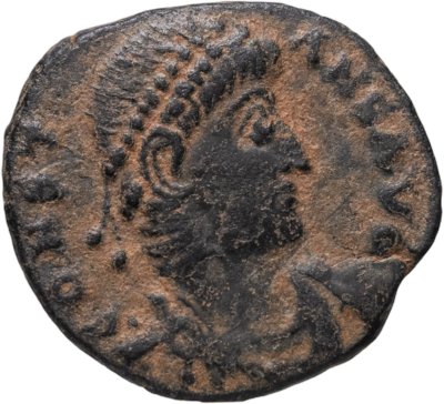 купить Римская империя, Констанций II, Центенионалий, 337-340гг. ( Два солдата, стоящие по обе стороны штандарта)