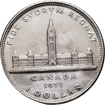 купить Канада 1 доллар (dollar) 1939 "Королевский визит в Оттаву"