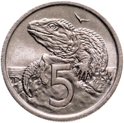 купить Новая Зеландия 5 центов (cents) 1975