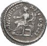 Купить Римская Империя Каракалла 211-217гг денарий (реверс: Богиня сидит на троне влево)