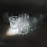Купить Набор из 6 стопок с рельефным декором, стекло, алмазная грань, Россия, 1980-2000 гг.