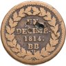 Купить Франция 1 десим 1814
