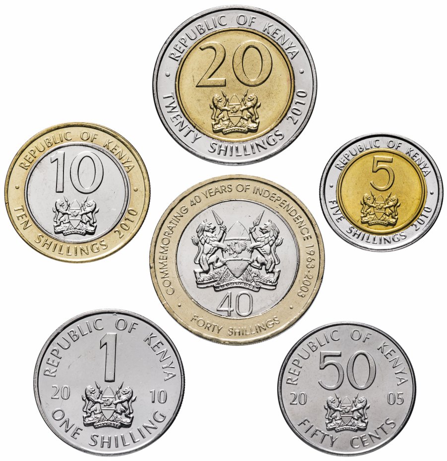 купить Кения набор (6 монет) 2003-2010