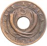 Купить Британская Восточная Африка 5 центов (cents) 1924