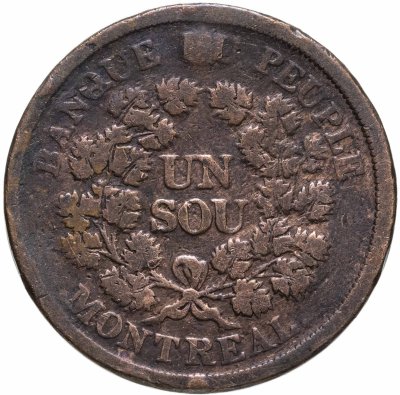 Купить Канадские провинции, Нижняя Канада 1 су 1838