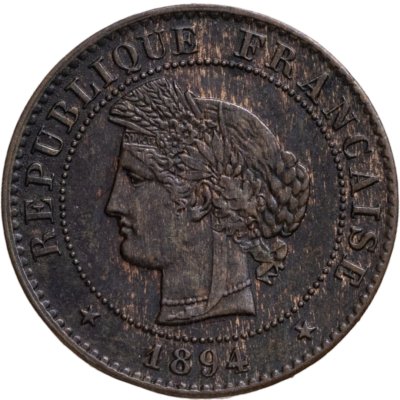 купить Франция 1 сантим (centime) 1894