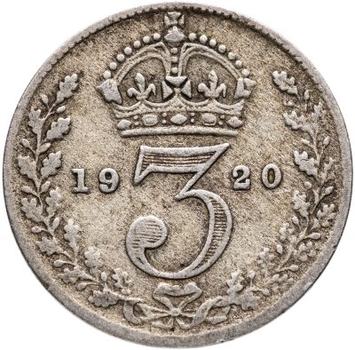 купить Великобритания 3 пенса (pence) 1920 Георг V