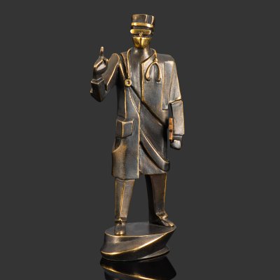 купить Скульптура "Доктор", бронза, патина, Российская Федерация, 2025 г.