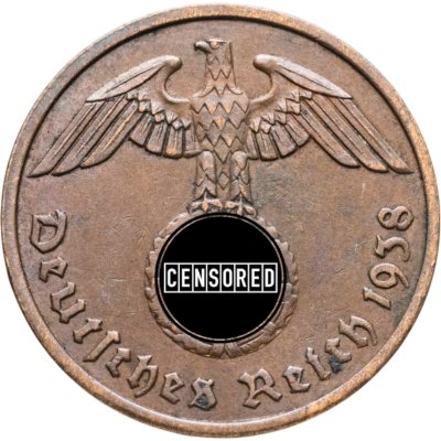 купить Германия (Третий рейх) 2 рейхспфеннига (reichspfennig) 1938 A