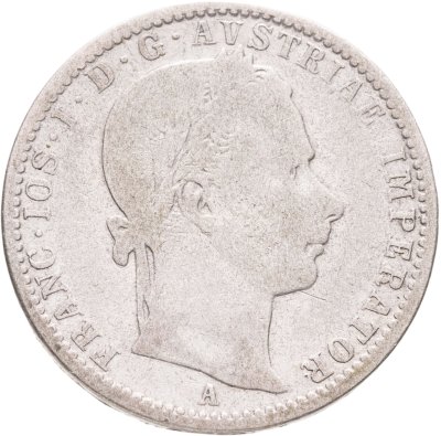 купить Австрия 1/4 флорина (florin) 1859 A Маленький орел знак монетного двора "A" - Вена