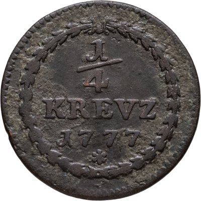 купить Курфюршество Пфальц ¼ крейцера 1777