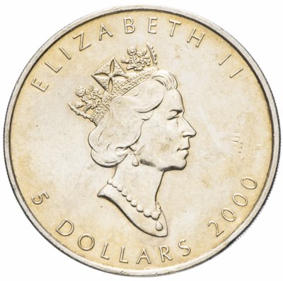 купить Канада 5 долларов (dollars) 2000 "Кленовый лист"