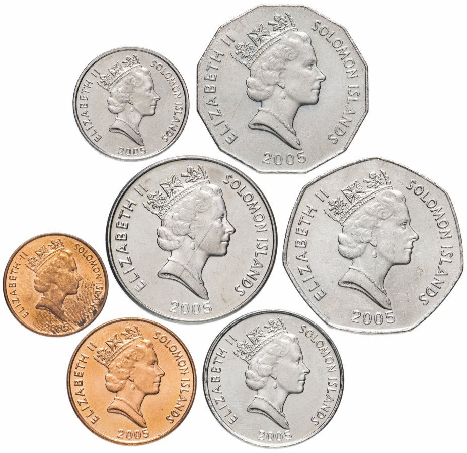 купить Соломоновы острова набор из 7 монет 2005