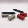 Купить Набор из двух двухосных платформ с транспортными контейнерами, в оригинальных коробках, Berliner Bahnen, пластик, картон, печать, ГДР, 1980-1989 гг.