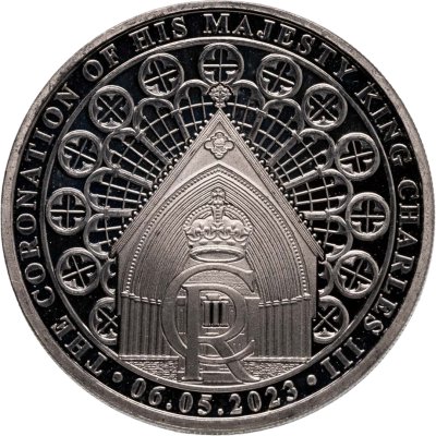 купить Гибралтар 1/2 кроны 2023 "Коронация Карла III - церковь"