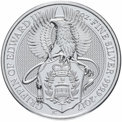 купить Великобритания 5 фунтов (pounds) 2017 "Звери королевы - Грифон Эдварда III"
