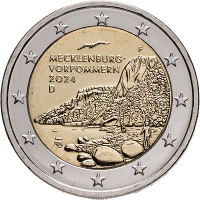 купить Германия 2 евро (euro) 2024 Мекленбург - Передняя Померания: холм Кёнигсштуль, знак монетного двора "F" - Штутгарт