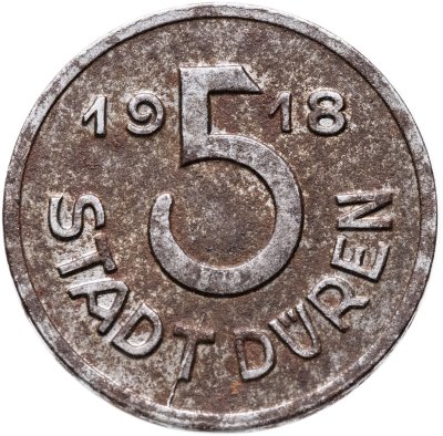 купить Германия "Дюрен" 5 пфеннигов 1918 нотгельд