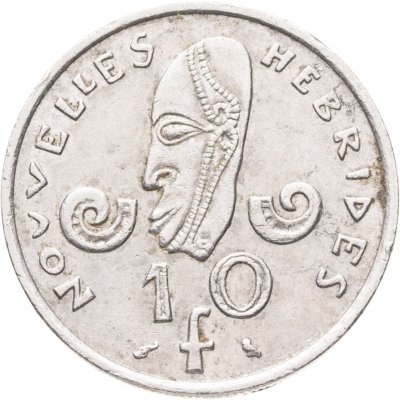 купить Новые Гебриды 10 франков (francs) 1970