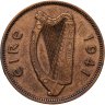 Купить Ирландия 1/2 пенни (penny) 1941