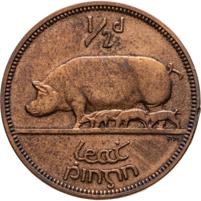 купить Ирландия 1/2 пенни (penny) 1941