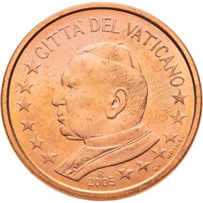 купить Ватикан 5 центов (cents) 2005 "Портрет Папы Иоана Павла II"