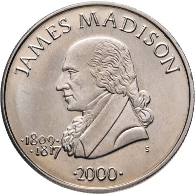 купить Либерия 5 долларов 2000 "Джеймс Мэдисон (1809-1817)"