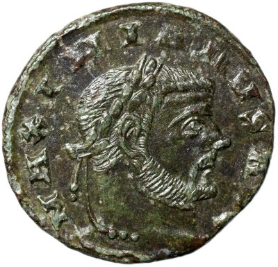 купить Римская Империя. Максимиан Геркулий [286-310] 1/4 фоллиса. биллон. 305-306 Сисция