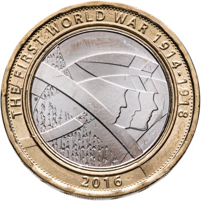 купить Великобритания 2 pounds (фунта) 2016 "100-летие с начала Первой мировой войны армия Великобритании"
