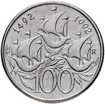 купить Сан-Марино 100 лир 1992 "500 лет открытию Америки"