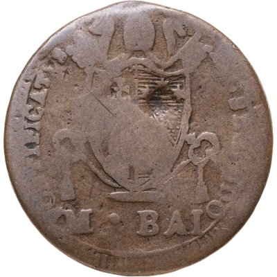 купить Папская область 1/2 байокко (mezzo baiocco) 1802