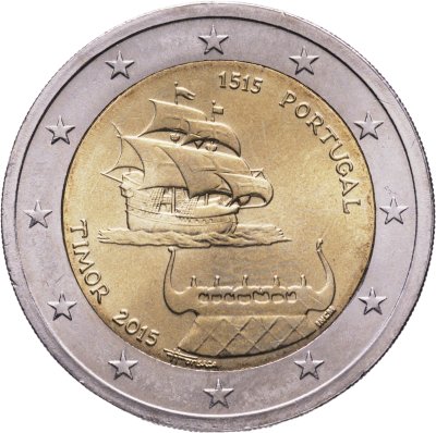 купить Португалия 2 евро (euro) 2015 "500-летие открытия Португальского Тимора"