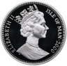 Купить Остров Мэн 1 крона (crown) 2000 "Королева Елизавета и принцесса Маргарет" с сертификатом