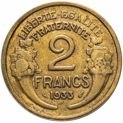 Купить Франция 2 франка (francs) 1933