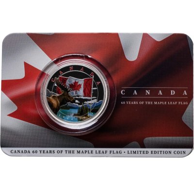 купить Соломоновы Острова 1\2 доллара 2025 "60 лет кленовому листу на флаге Канады" в коинкарте