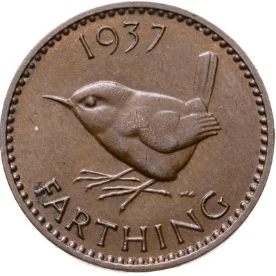 купить Великобритания 1 фартинг (farthing) 1937