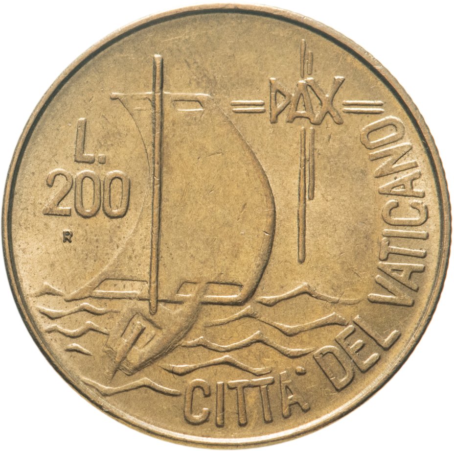 купить Ватикан 200 лир (lire) 1984 "Год мира"