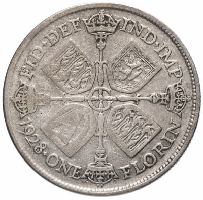 купить Великобритания 1 флорин 1928